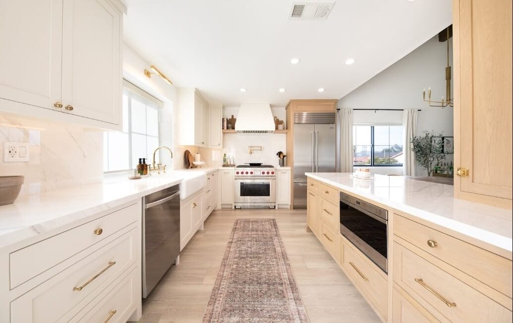 A bright kitchen. Beautifully finished
